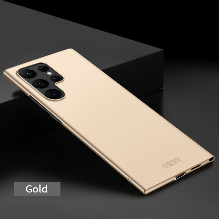For Samsung Galaxy S22 Ultra 5G MOFI Frosted PC Ultra-thin Hard Case(Gold) - free shipping - PMC TechLife - Order now!