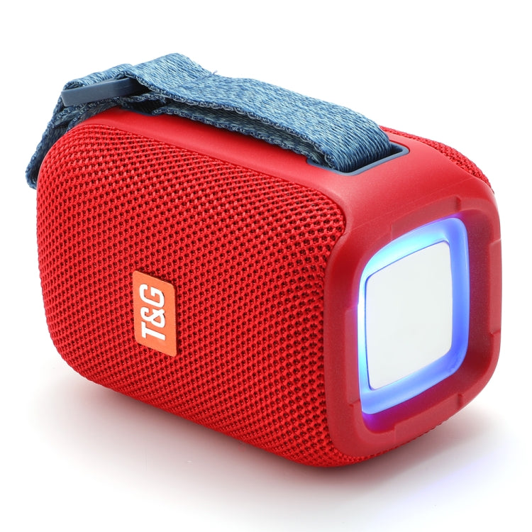 T&G TG339 RGB Light 5W Waterproof Portable Bluetooth Speaker(Red) - Desktop Speaker by T&G | Online Shopping South Africa | PMC Jewellery