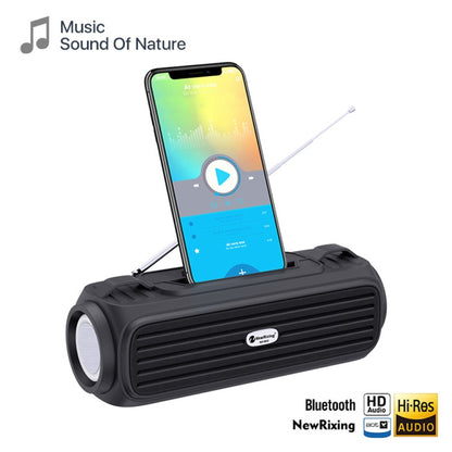 NewRixing NR903F TWS Portable Outdoor Bluetooth Speaker Support TF Card / FM(Black) - Desktop Speaker by New Rixing | Online Shopping South Africa | PMC Jewellery