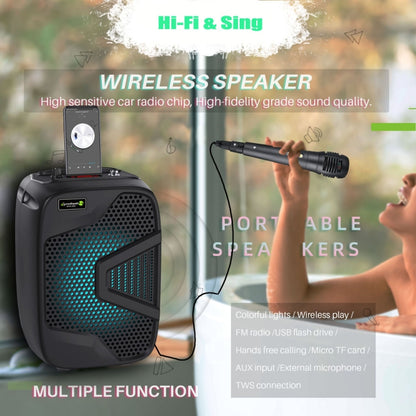 NewRixing NRG501B Outdoor Karaoke Wireless Speaker High-Power Audio Amplifier No Mic - Loudspeaker by New Rixing | Online Shopping South Africa | PMC Jewellery