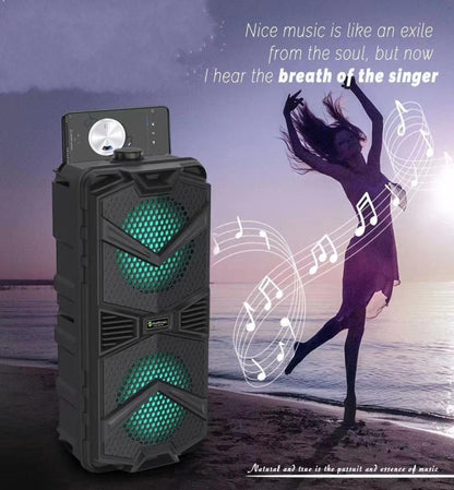 NewRixing NRG5501B Outdoor Portable Karaoke Wireless Speaker 16W Audio Amplifier with Mic - Loudspeaker by New Rixing | Online Shopping South Africa | PMC Jewellery