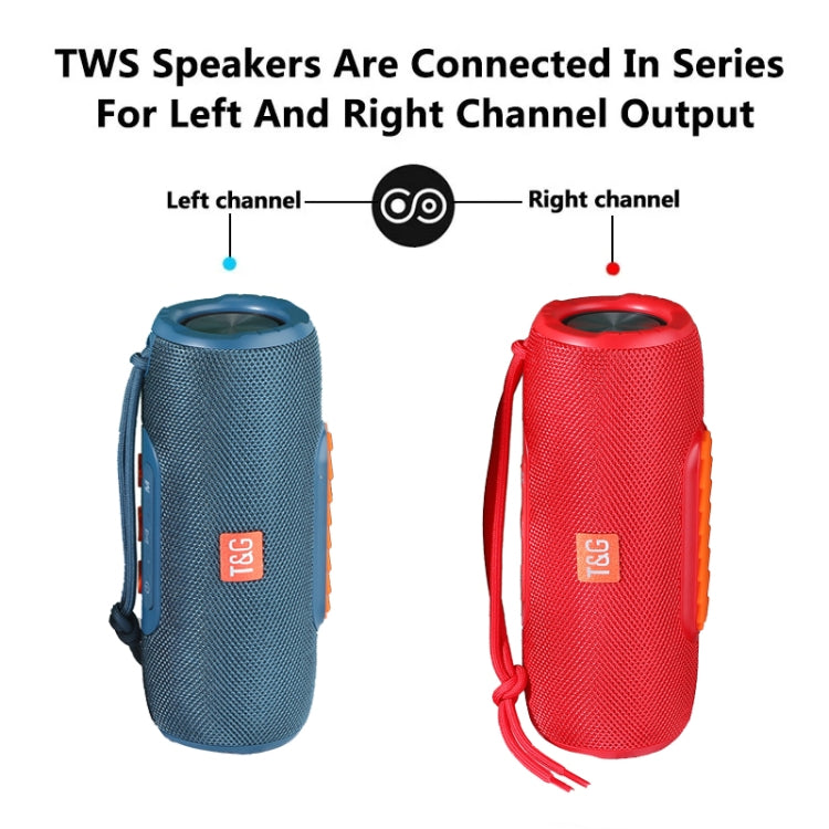 T&G TG341 TWS Portable Wireless Bluetooth HiFi Speaker(Blue) - Desktop Speaker by T&G | Online Shopping South Africa | PMC Jewellery