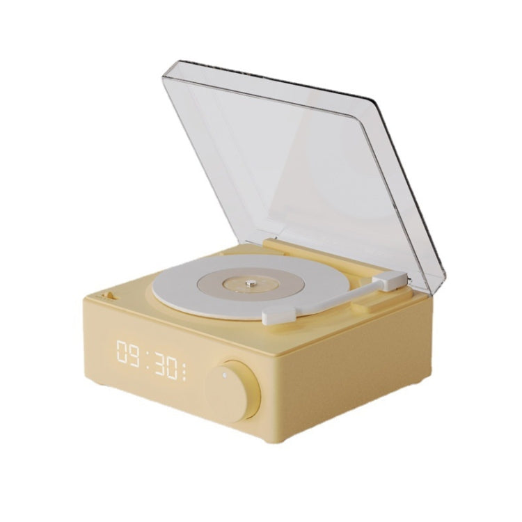 Duosi X11 Vinyl Atomic Retro Bluetooth Speaker Desktop Creative Alarm Clock(Yellow) - free shipping - PMC TechLife - Order now!