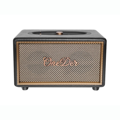 Oneder D6 40W Retro Classic Wooden Portable Outdoor Bluetooth Speaker(Black) - Desktop Speaker by OneDer | Online Shopping South Africa | PMC Jewellery