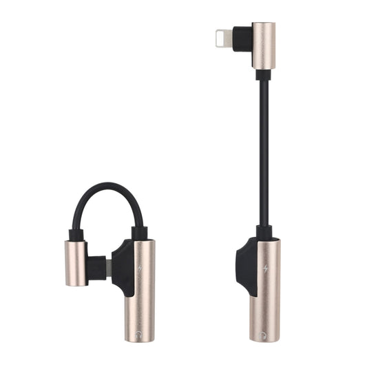 ENKAY ENK-AT109 Male 8 Pin to Dual Female 8 Pin Adapter Data Transfer Cable(Golden) - Converter & Adapter by ENKAY | Online Shopping South Africa | PMC Jewellery