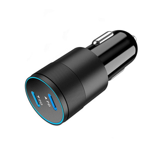 PD 40W Dual PD3.0 Type-C Car Charger(Black) - Car Charger by PMC Jewellery | Online Shopping South Africa | PMC Jewellery