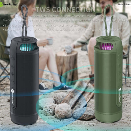 NewRixing NR9015 14W Portable IPX6 Waterproof TWS Stereo Bluetooth Speaker(Black) - Waterproof Speaker by New Rixing | Online Shopping South Africa | PMC Jewellery