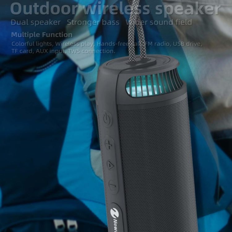 NewRixing NR9015 14W Portable IPX6 Waterproof TWS Stereo Bluetooth Speaker(Blue) - Waterproof Speaker by New Rixing | Online Shopping South Africa | PMC Jewellery