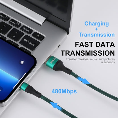 ENKAY ENK-CB118 1m USB 3.0 to 8 Pin 3A Fast Charging Sync Data Cable(Orange) - Normal Style Cable by ENKAY | Online Shopping South Africa | PMC Jewellery