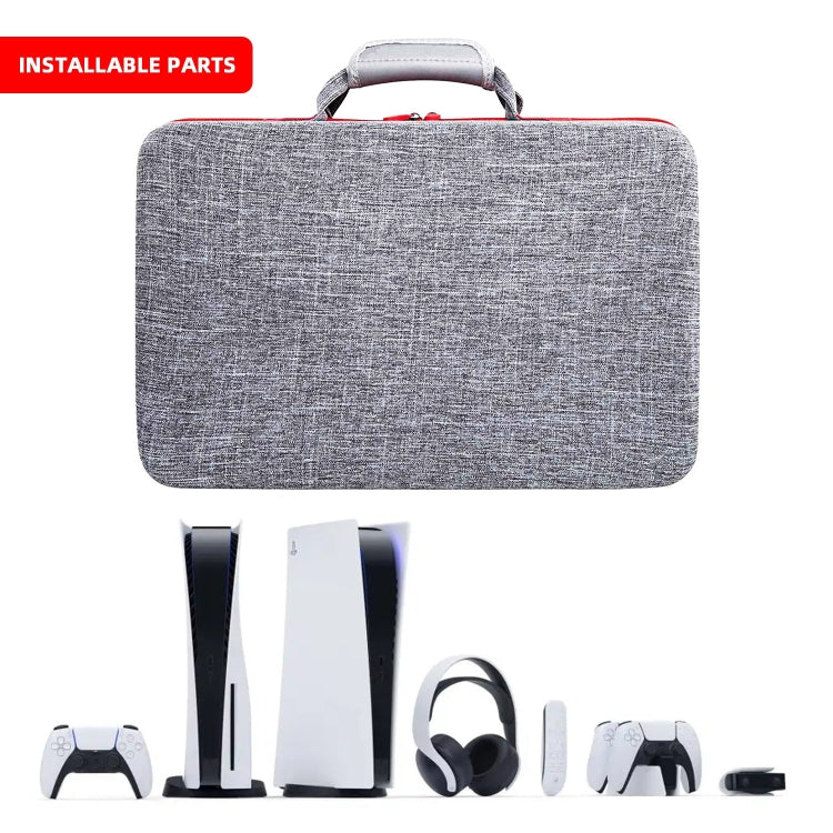 JD-371556 Console Accessory Bag Storage Bag for Sony PS5(Gray) - Bags by PMC TechLife | Online Shopping South Africa | PMC TechLife