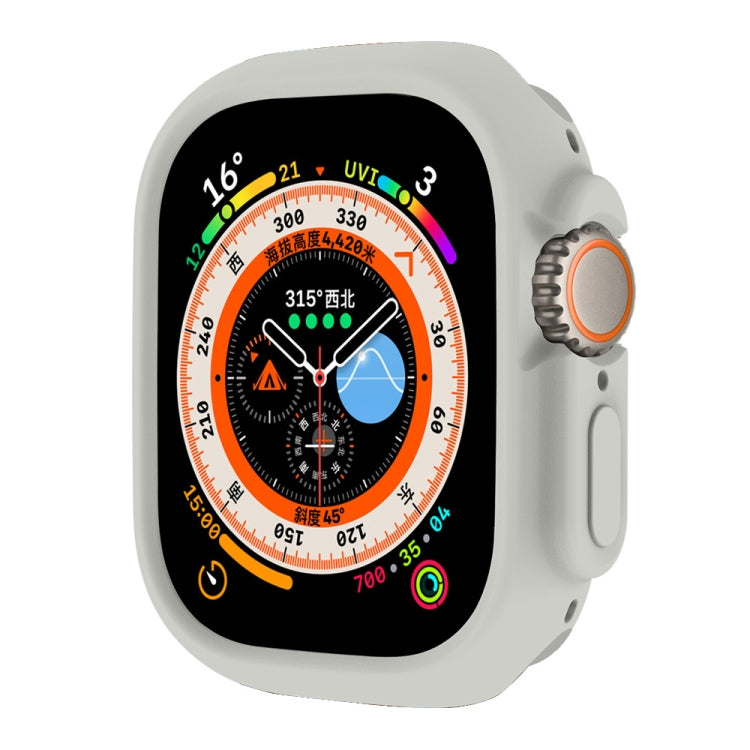 For Apple Watch Ultra 49mm ENKAY Solid Color Protective Soft TPU Frame Case(Grey) - free shipping - PMC TechLife - Order now!