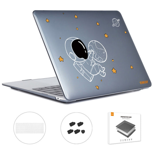 For MacBook Pro 15.4 A1707/A1990 ENKAY Hat-Prince 3 in 1 Spaceman Pattern Laotop Protective Crystal Case with TPU Keyboard Film / Anti-dust Plugs, Version:EU(Spaceman No.5) - MacBook Pro Cases by ENKAY | Online Shopping South Africa | PMC Jewellery