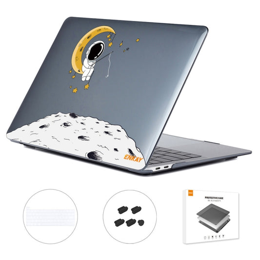 For MacBook Pro 16.1 A2141 ENKAY Hat-Prince 3 in 1 Spaceman Pattern Laotop Protective Crystal Case with TPU Keyboard Film / Anti-dust Plugs, Version:US(Spaceman No.3) - MacBook Pro Cases by ENKAY | Online Shopping South Africa | PMC Jewellery