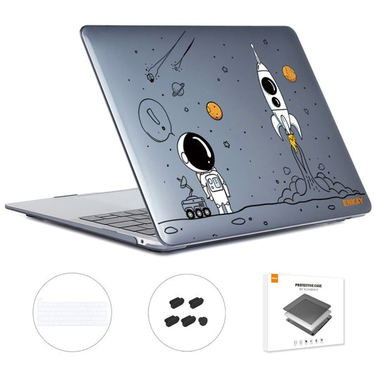 For MacBook Pro 16.1 A2141 ENKAY Hat-Prince 3 in 1 Spaceman Pattern Laotop Protective Crystal Case with TPU Keyboard Film / Anti-dust Plugs, Version:EU(Spaceman No.1) - MacBook Pro Cases by ENKAY | Online Shopping South Africa | PMC Jewellery