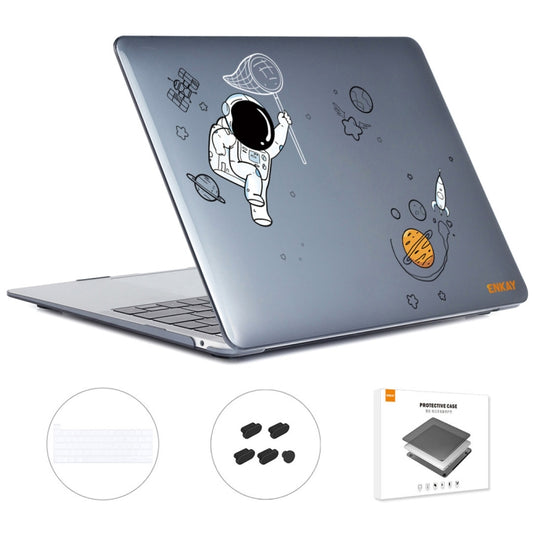 For MacBook Pro 16.1 A2141 ENKAY Hat-Prince 3 in 1 Spaceman Pattern Laotop Protective Crystal Case with TPU Keyboard Film / Anti-dust Plugs, Version:EU(Spaceman No.2) - MacBook Pro Cases by ENKAY | Online Shopping South Africa | PMC Jewellery | Buy Now Pay Later Mobicred