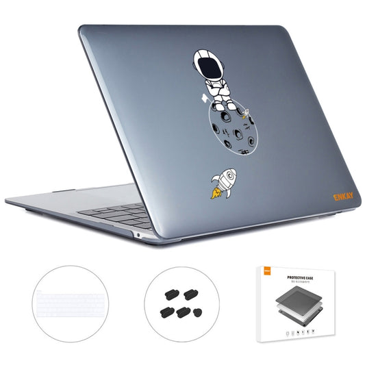 For MacBook Pro 16.1 A2141 ENKAY Hat-Prince 3 in 1 Spaceman Pattern Laotop Protective Crystal Case with TPU Keyboard Film / Anti-dust Plugs, Version:EU(Spaceman No.4) - MacBook Pro Cases by ENKAY | Online Shopping South Africa | PMC Jewellery | Buy Now Pay Later Mobicred