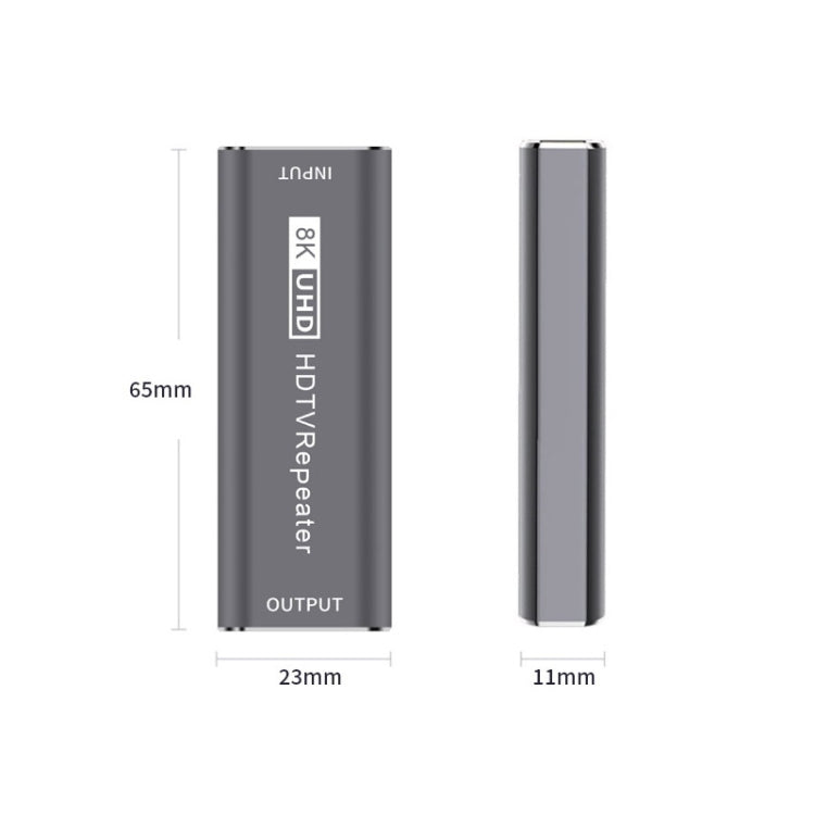 JUNSUNMAY 8K 30m HDMI Adapter Signal Amplifier HDMI Repeater Extender(Grey) - free shipping - PMC TechLife - Order now!