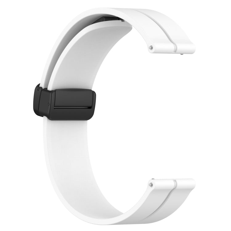 For Amazfit GTS 20mm Solid Color Magnetic Clasp Silicone Watch Band(White) - free shipping - PMC TechLife - Order now!