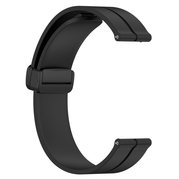 Compatible with Garmin Venu 20mm Solid Color Magnetic Clasp Silicone Watch Band(Black) - free shipping - PMC TechLife - Order now!