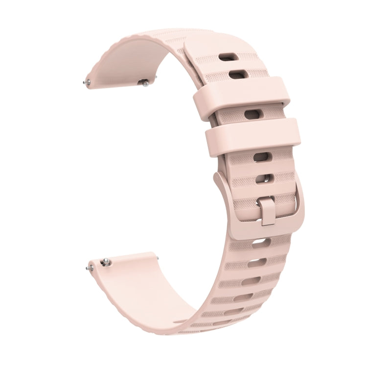 For Amazfit GTS 2 20mm Wavy Dot Pattern Solid Color Silicone Watch Band(Pink) - free shipping - PMC TechLife - Order now!