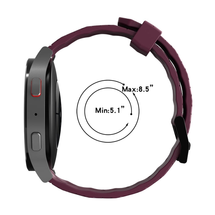 For Amazfit GTS 20mm Football Pattern Solid Color Silicone Watch Band(Wine Red) - free shipping - PMC TechLife - Order now!