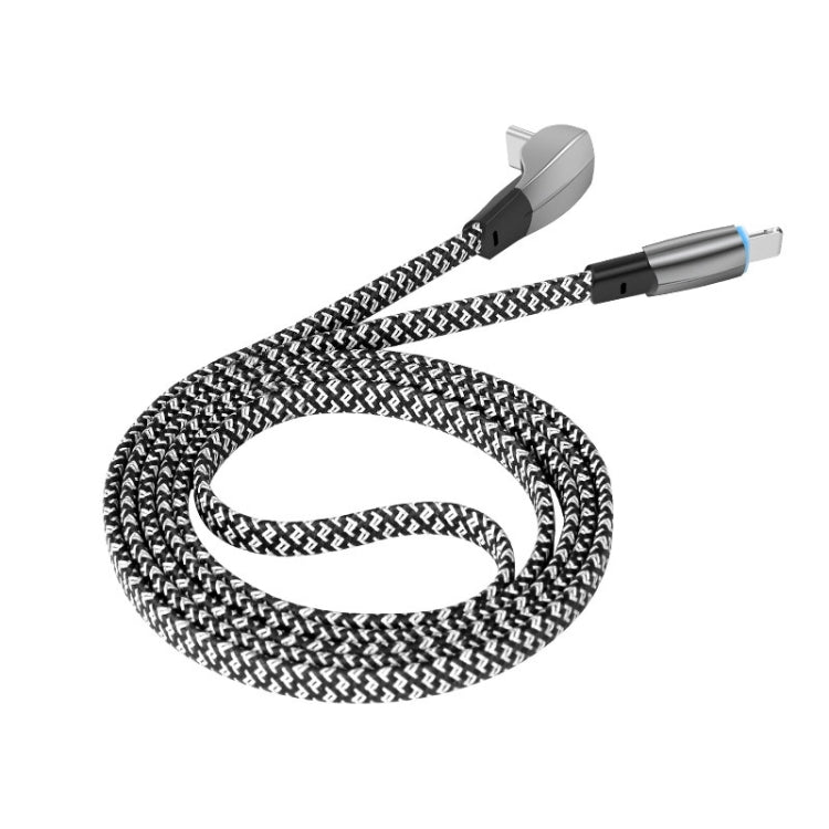 ENKAY Hat-Prince 30W USB C / Type-C to 8 Pin 3A Fast Charging Data Weave Cable, Length:2m - free shipping - PMC TechLife - Order now!