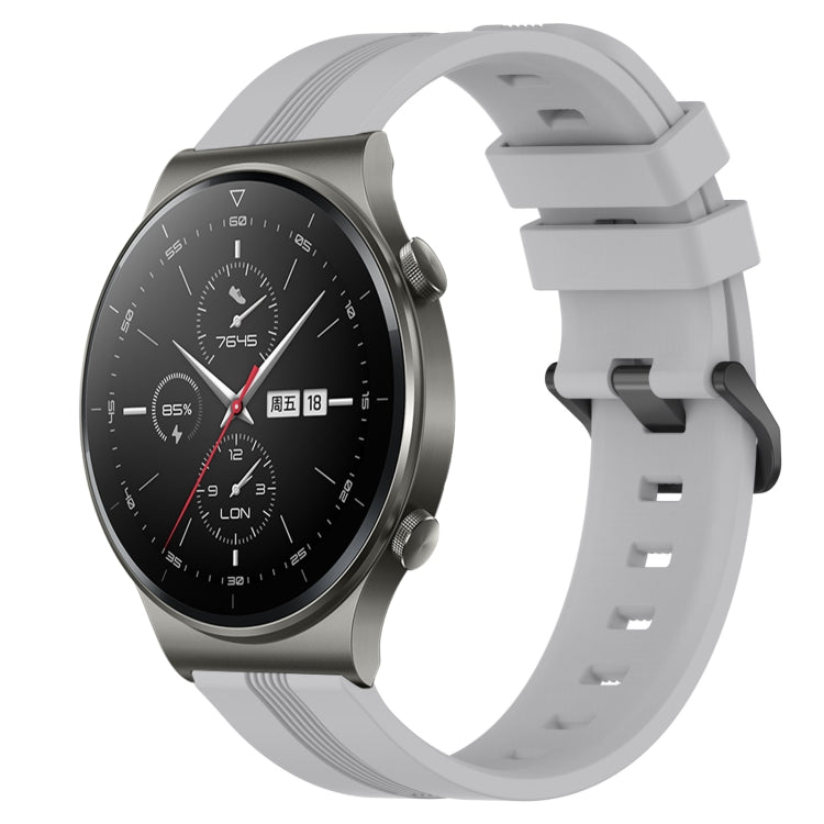 For Huawei GT2 Pro 22mm Concave Striped Slicone Watch Band(Grey) - free shipping - PMC TechLife - Order now!