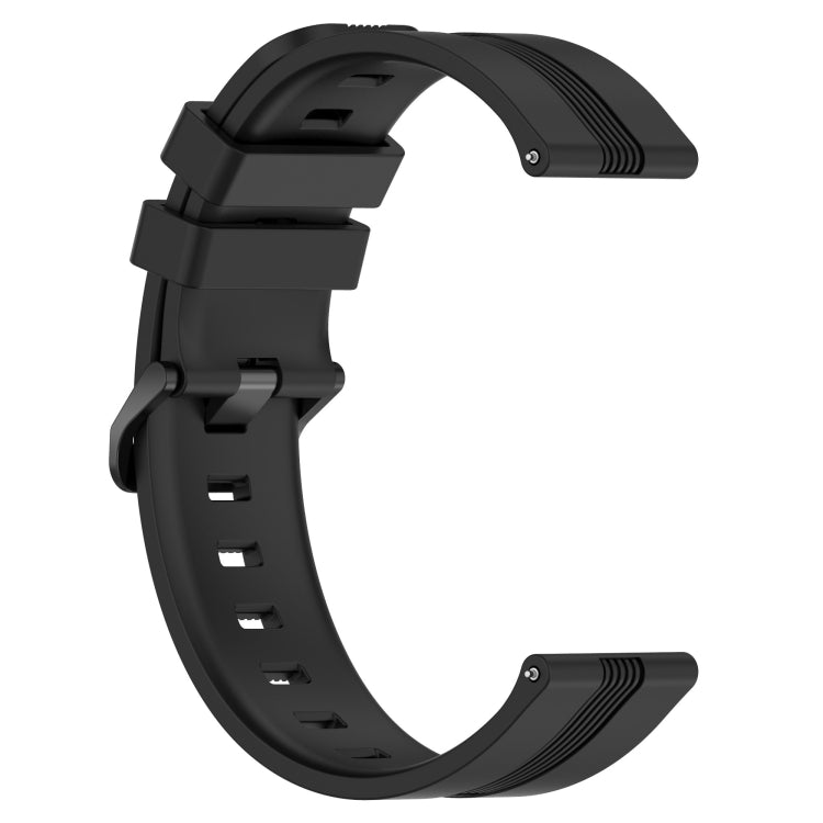 For Honor Watch GS Pro 22mm Concave Striped Slicone Watch Band(Black) - free shipping - PMC TechLife - Order now!