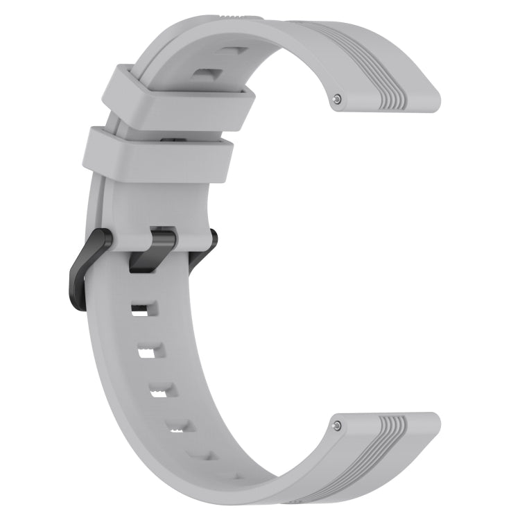 For Huawei Watch 2 20mm Concave Striped Slicone Watch Band(Grey) - free shipping - PMC TechLife - Order now!