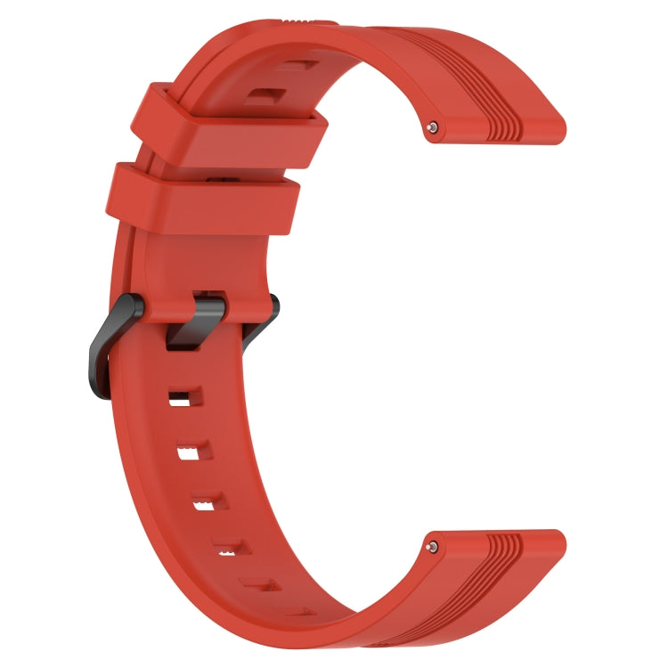 Compatible with Garmin Compatible witherunner 158 20mm Concave Striped Slicone Watch Band(Red) - free shipping - PMC TechLife - Order now!