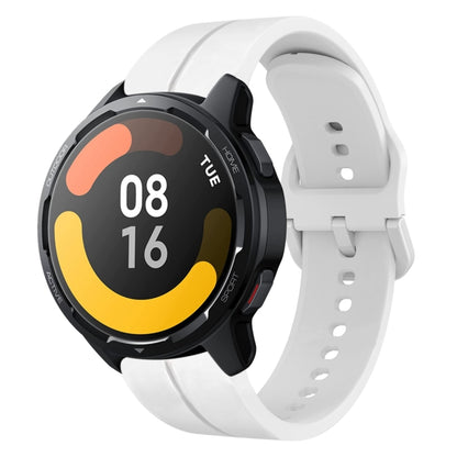 For Xiaomi MI Watch S1 Active 22mm Loop Silicone Watch Band(White) - Watch Bands by PMC Jewellery | Online Shopping South Africa | PMC Jewellery | Buy Now Pay Later Mobicred