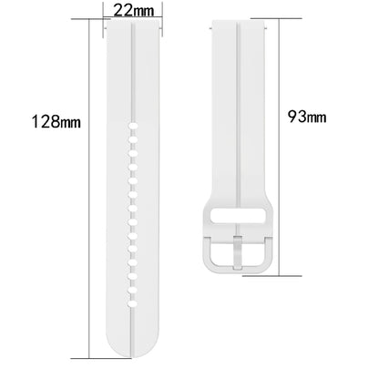 For Xiaomi MI Watch S1 Active 22mm Loop Silicone Watch Band(White) - Watch Bands by PMC Jewellery | Online Shopping South Africa | PMC Jewellery | Buy Now Pay Later Mobicred