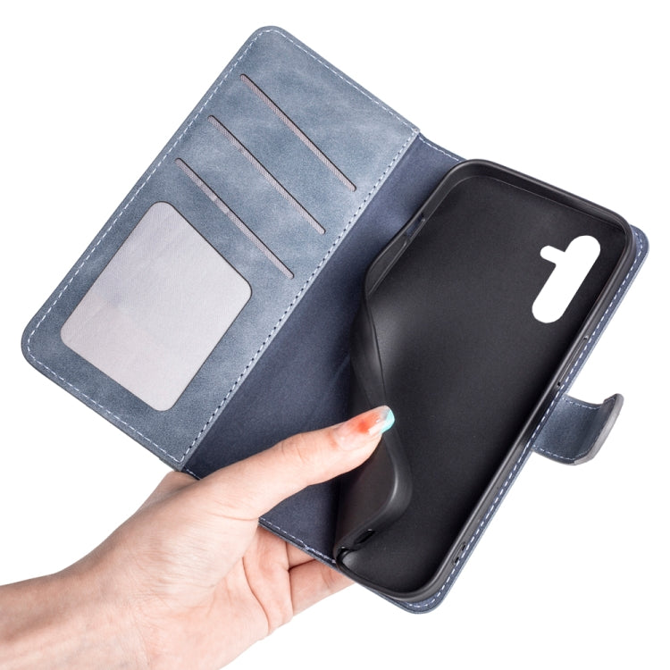 For Samsung Galaxy A14 5G Stitching Horizontal Flip Leather Phone Case(Blue) - free shipping - PMC TechLife - Order now!