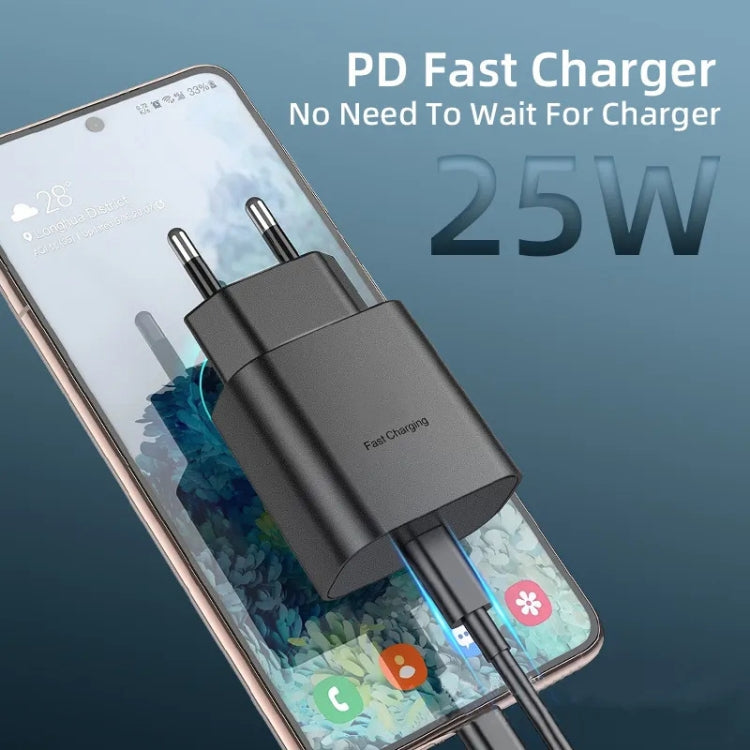 TA800 PD / PPS 25W Type-C Port Charger for Samsung, EU Plug(Black) - USB Charger by PMC Jewellery | Online Shopping South Africa | PMC Jewellery