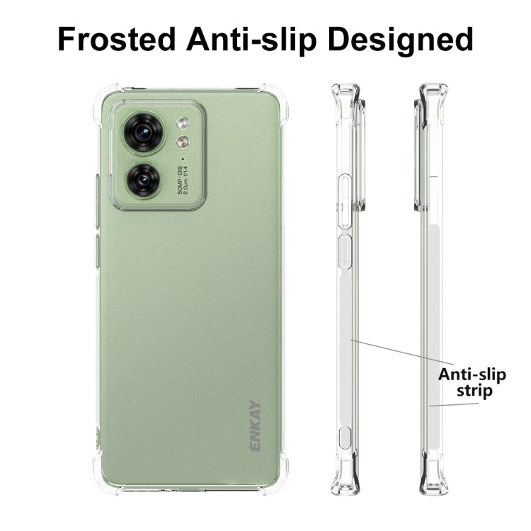 For Motorola Edge 40 5G ENKAY Hat-Prince Transparent TPU Shockproof Phone Case - Motorola Cases by ENKAY | Online Shopping South Africa | PMC Jewellery