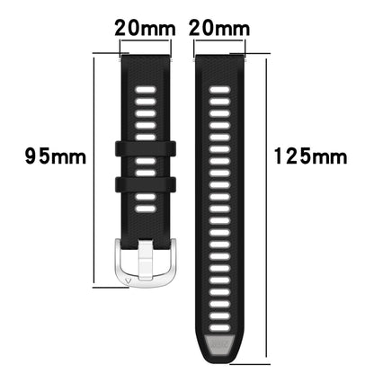 For Amazfit GTS 2 22mm Cross Texture Two Color Silicone Steel Buckle Watch Band(Pink+White) - Smart Wear by PMC Jewellery | Online Shopping South Africa | PMC Jewellery
