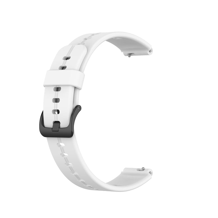 For Huawei Band 3 Solid Color Silicone Watch Band(White) - Smart Wear by PMC TechLife | Online Shopping South Africa | PMC TechLife