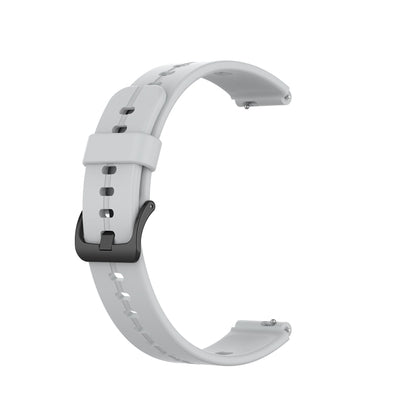 For Huawei Band 3 Solid Color Silicone Watch Band(Grey) - Smart Wear by PMC Jewellery | Online Shopping South Africa | PMC Jewellery