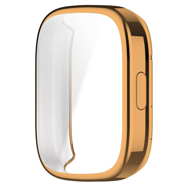 For Redmi Watch 3 Lite TPU Fully Enclosed Watch Protective Case(Rose Gold) - Smart Wear by PMC Jewellery | Online Shopping South Africa | PMC Jewellery