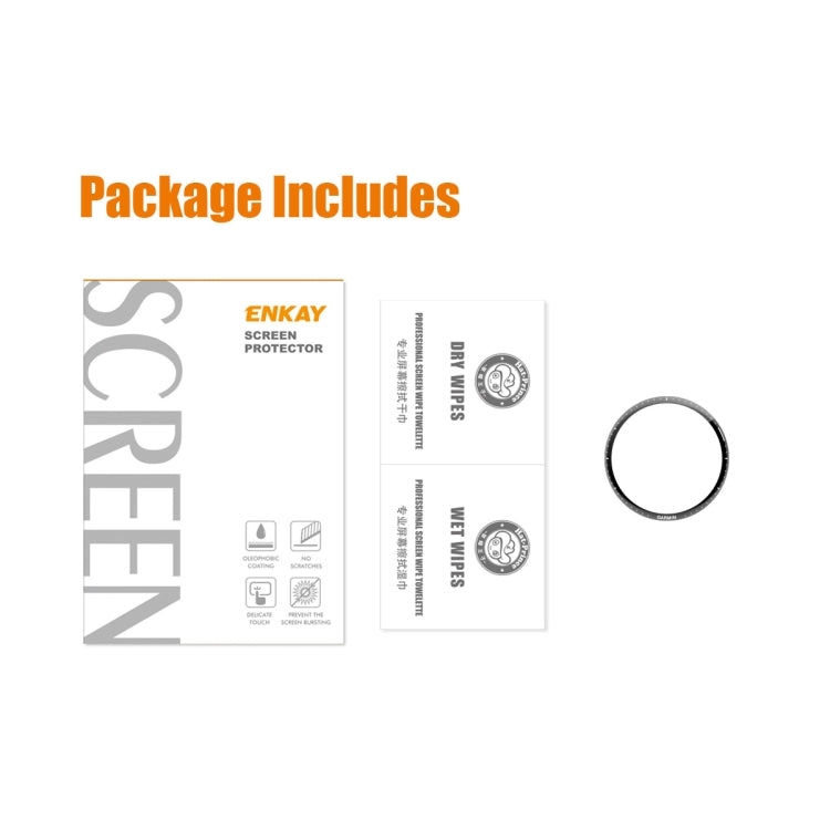 1pcs For Garmin Forerunner 965 ENKAY Hat-Prince 3D Full Coverage Soft PC Edge + PMMA HD Screen Protector Film - Smart Wear by ENKAY | Online Shopping South Africa | PMC TechLife