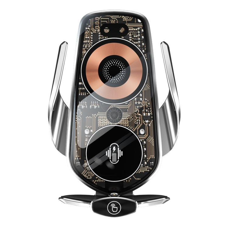 Q7 Magnetic Wireless Fast Charging Car Mobile Phone Charger Bracket with Start Button (Black) - Wireless Charger Holders by PMC TechLife | Online Shopping South Africa | PMC TechLife