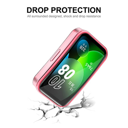 For Huawei Band 8 ENKAY Hat-Prince Full Coverage Electroplated Soft TPU Watch Case with Screen Protection(Dark Green) - Watch Cases by ENKAY | Online Shopping South Africa | PMC Jewellery