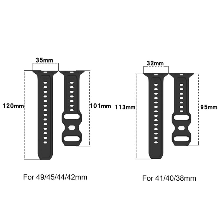 For Apple Watch SE 40mm Reverse Buckle Dot Texture Silicone Watch Band(Orange) - Watch Bands by PMC TechLife | Online Shopping South Africa | PMC TechLife