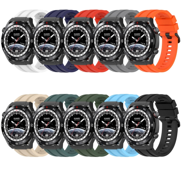 For Huawei Watch GT3  46mm Long & Short Sports Solid Color Silicone Watch Band Set(Red) - Watch Bands by PMC Jewellery | Online Shopping South Africa | PMC Jewellery