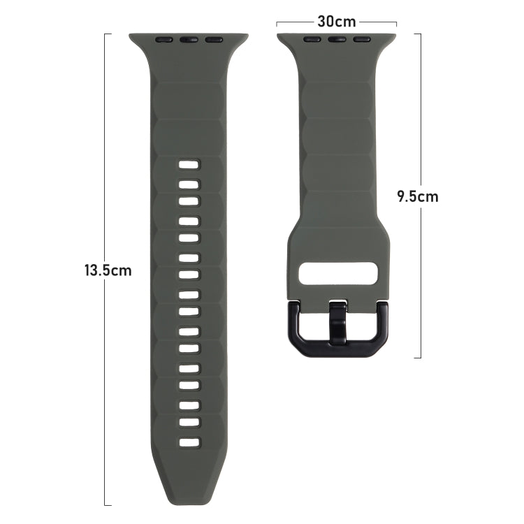 For Apple Watch 2 42mm Ripple Silicone Sports Watch Band(Starlight) - Watch Bands by PMC Jewellery | Online Shopping South Africa | PMC Jewellery