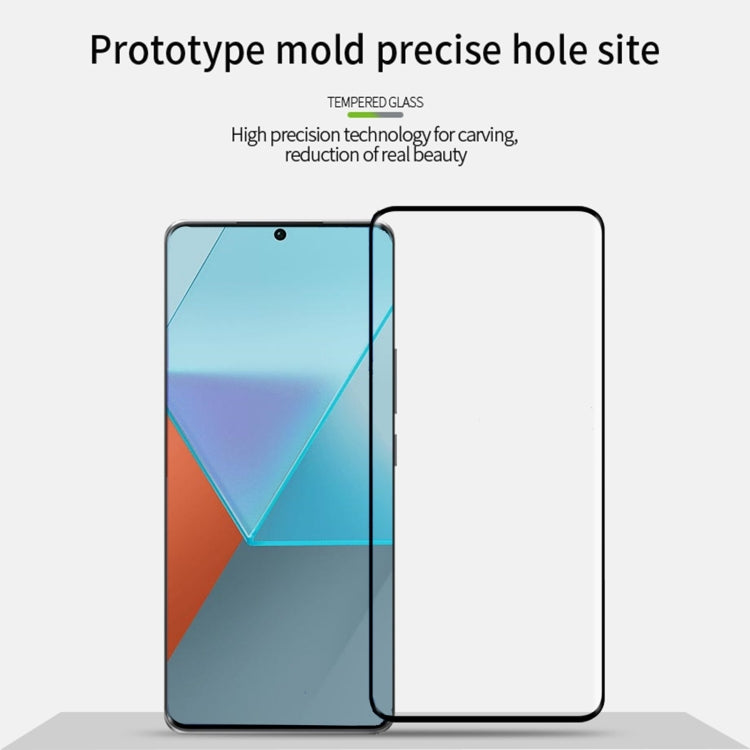 For Xiaomi Redmi Note13 Pro+ PINWUYO 9H 3D Hot Bending Tempered Glass Film(Black) -  by PINWUYO | Online Shopping South Africa | PMC Jewellery | Buy Now Pay Later Mobicred