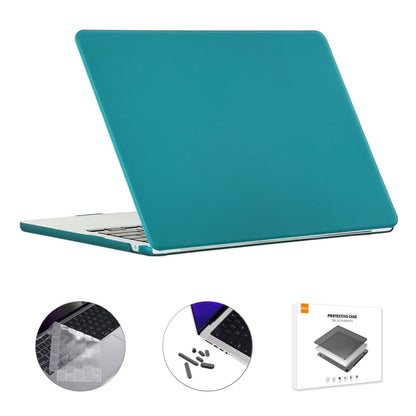 For MacBook Air 15.3 A2941 ENKAY EU Version 3 in 1 Matte Protective Case with TPU Keyboard Film & Anti-dust Plugs(Dark Cyan) - MacBook Air Cases by ENKAY | Online Shopping South Africa | PMC Jewellery