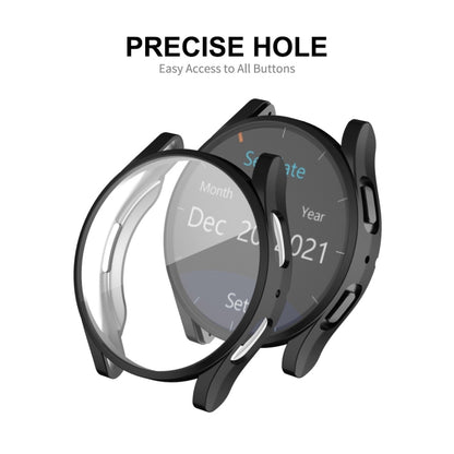 For Samsung Galaxy Watch6 40mm ENKAY Hat-Prince Full Coverage Electroplated Soft TPU Case with Screen Protection(Black) - Watch Cases by ENKAY | Online Shopping South Africa | PMC Jewellery