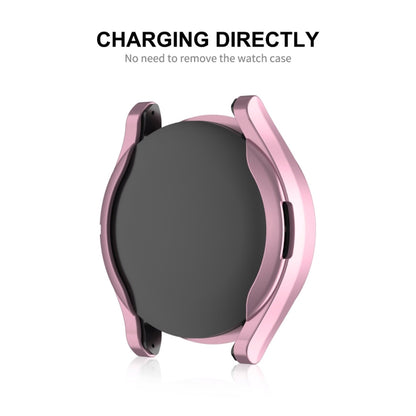 For Samsung Galaxy Watch6 Classic 43mm ENKAY Hat-Prince Electroplated Soft TPU Case + 0.2mm 9H Glass Screen Protector(Black) - Watch Cases by ENKAY | Online Shopping South Africa | PMC Jewellery