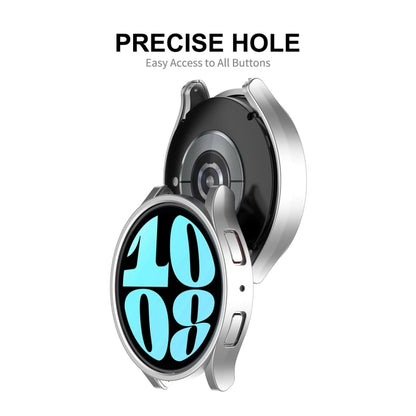 For Samsung Galaxy Watch6 40mm ENKAY Hat-Prince Electroplated Hard PC Case + 0.2mm 9H Glass Screen Protector(Transparent) - Watch Cases by ENKAY | Online Shopping South Africa | PMC Jewellery